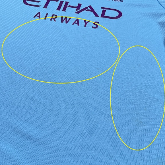 Puma Manchester City 2019-2020 Blue Home Soccer Jersey Mens 2XL - Picture 10 of 11
